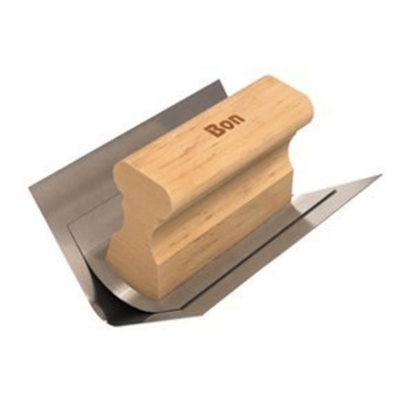 Bon Tool Corner Tool, Stainless Steel Inside, 3/8", Wood Handle 85-114